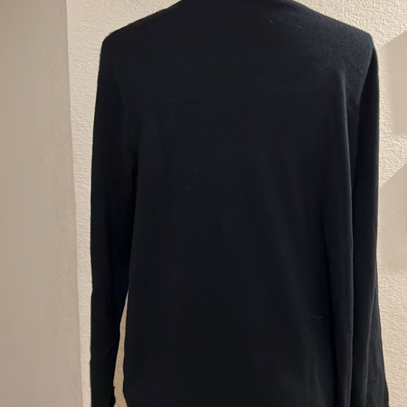 Soft surroundings sweater with pearl detailing on sleeves womens size PM - Picture 5 of 6